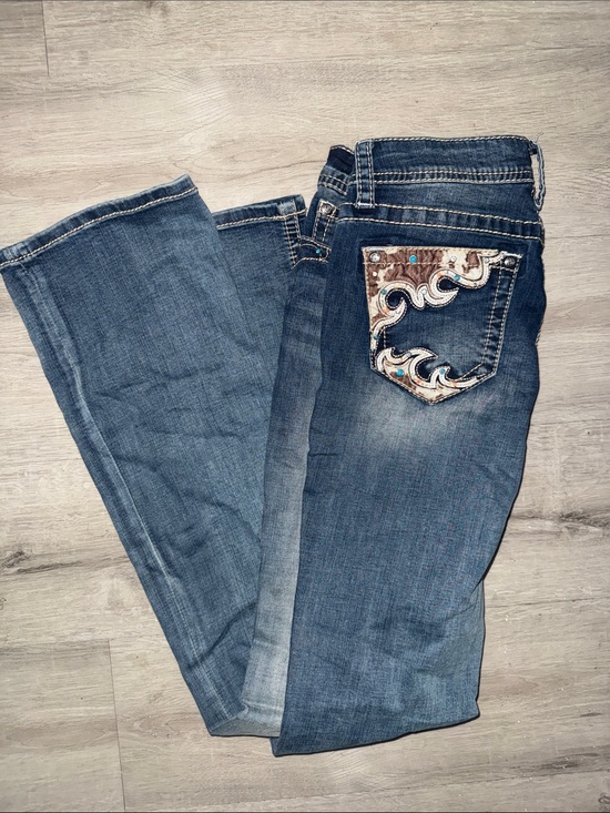 Graceinla Denim - Grace in la Women's Bootcut Jeans with Embroidered Pocket